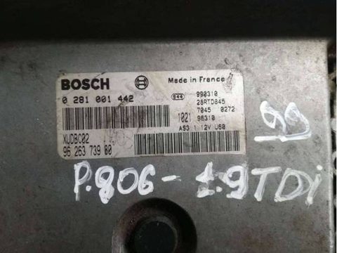 Блок управления двигателем Peugeot 806, 1999 г., арт. 5732, фото 2