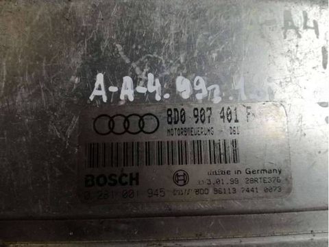 Блок управления двигателем Audi A4, 1999 г., арт. 5734, фото 2