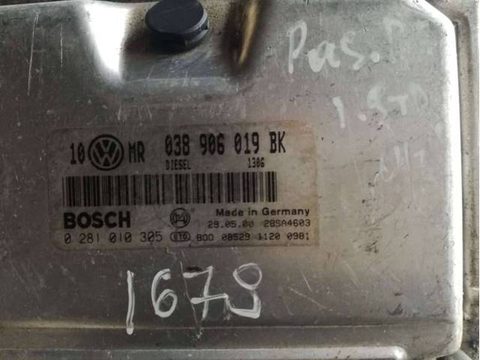 Блок управления двигателем Volkswagen Passat, 2001 г., арт. 5747, фото 2