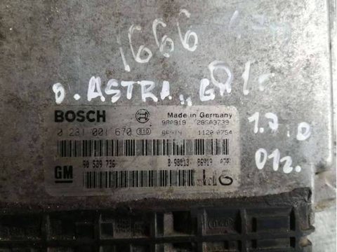 Блок управления двигателем Opel Astra, 2001 г., арт. 5764, фото 2