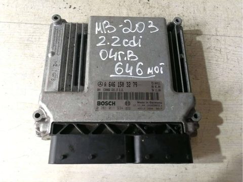 Блок управления двигателем Mercedes C W203, 2004 г., OEM 6461503279, арт. 64958374, фото 2