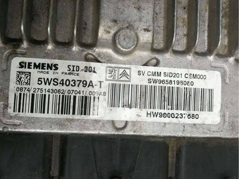 Блок управления двигателем Peugeot 607, 2006 г., OEM SID201, арт. 65112798, фото 2