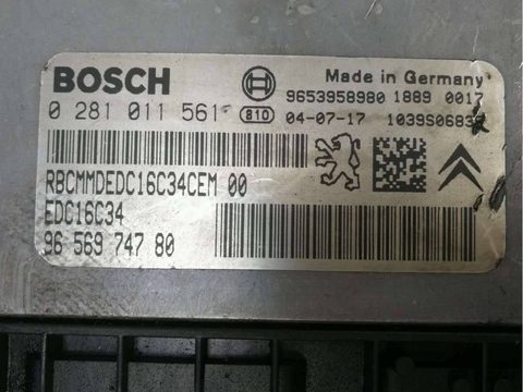 Блок управления двигателем Citroen C5, 2008 г., OEM 0281011561, арт. 65112802