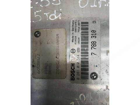 Блок управления двигателем BMW 5 E39, 2001 г., OEM 0281010314, арт. 65112807