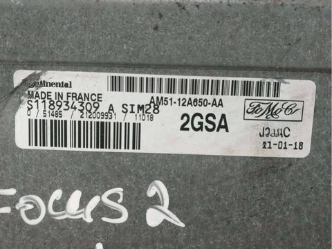 Блок управления двигателем Ford Focus, 2010 г., OEM 2GSA, арт. 66800426, фото 2