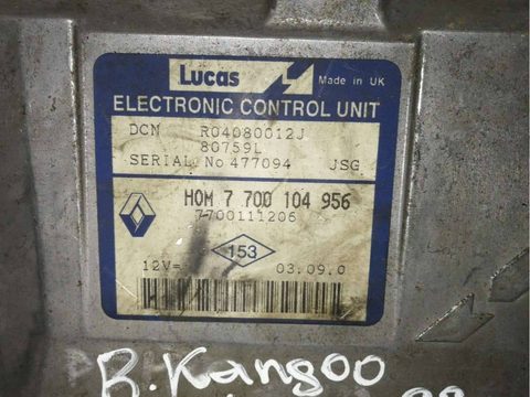 Блок управления двигателем Renault Kangoo, 1999 г., OEM 7700104956, арт. 67589786