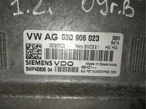 Блок управления двигателем Skoda Fabia, 2009 г., OEM 03D906023, арт. 67589800, фото 3