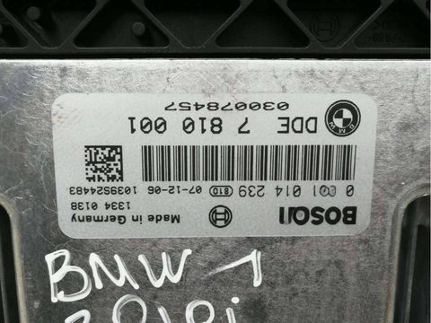 Блок управления двигателем BMW 1 E87/E81/E82/E88, 2007 г., арт. 75297904, фото 2
