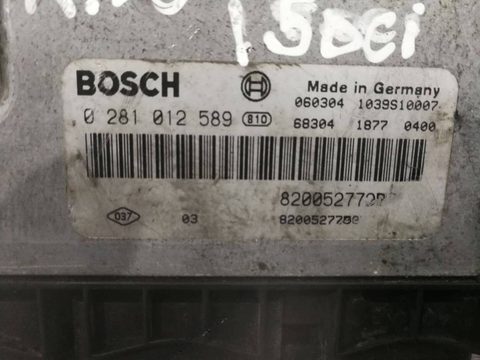 Блок управления двигателем Renault Scenic, 2005 г., OEM 0281012589, арт. 87626699, фото 3