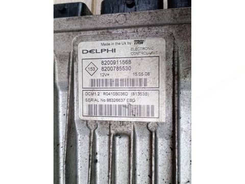 Блок управления двигателем Renault Logan, 2007 г., OEM 8200911568, арт. 88657937, фото 3