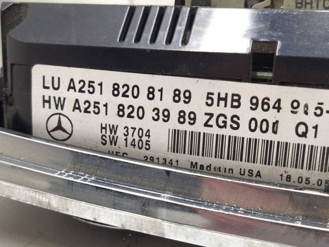 Блок управления печки/климат-контроля Mercedes ML W164, 2005 г., арт. 013058, фото 3