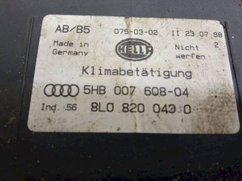 Блок управления печки/климат-контроля Audi A4, 1999 г., OEM 5HB007608, арт. 1057212, фото 5
