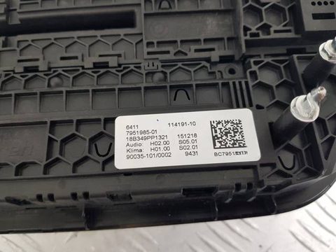 Блок управления печки/климат-контроля BMW X3 G01, 2017 г., OEM 7951985, арт. 114762, фото 5