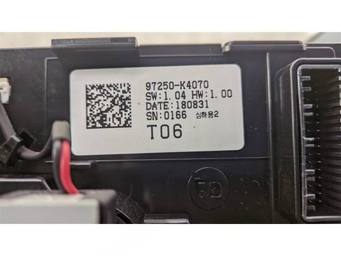 Блок управления печки/климат-контроля Hyundai Kona, 2017 г., OEM 97250K4070, арт. 81746, фото 3