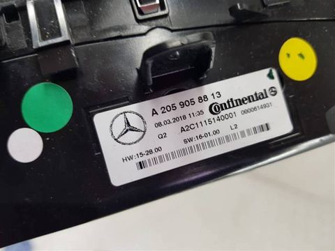 Блок управления печки/климат-контроля Mercedes C W205, 2014 г., арт. 95729, фото 4