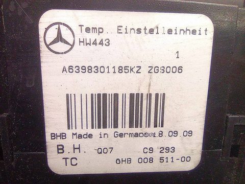 Блок управления печки/климат-контроля Mercedes Viano, 2007 г., OEM 74132500, арт. A10387_2, фото 4