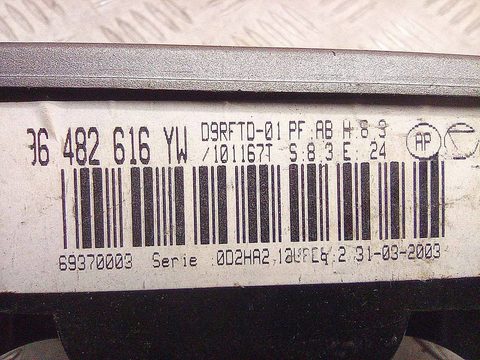 Блок управления печки/климат-контроля Peugeot 406, 2003 г., OEM 96482616YW, арт. A11083, фото 5