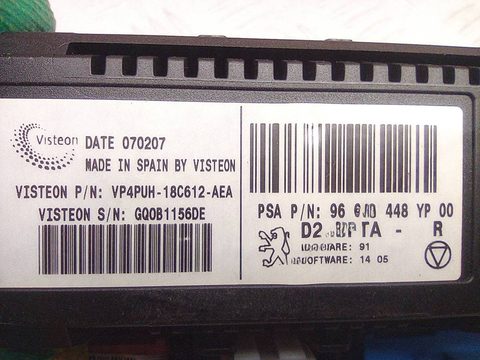 Блок управления печки/климат-контроля Peugeot 407, 2007 г., OEM 96470287XT, арт. A30877, фото 7