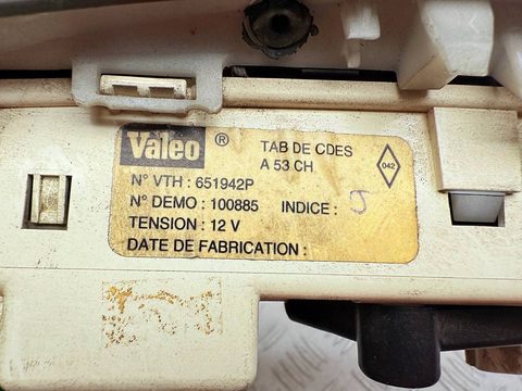 Блок управления печки/климат-контроля Renault Scenic, 1998 г., OEM 651942P, арт. A38620, фото 5