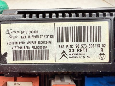 Блок управления печки/климат-контроля Citroen C5, 2006 г., OEM 96573328YW02, арт. A40032, фото 5