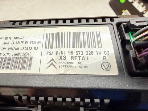 Блок управления печки/климат-контроля Citroen C5, 2006 г., OEM 96573328YW, арт. A40483, фото 4