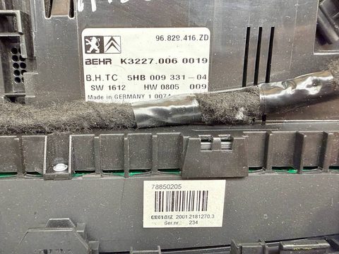 Блок управления печки/климат-контроля Citroen C5, 2009 г., OEM 9660646877, арт. A43545, фото 3