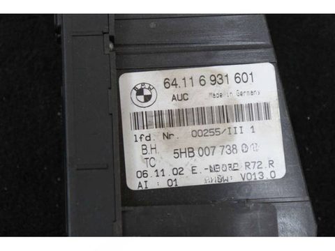 Блок управления печки/климат-контроля BMW 3 E46, 2002 г., OEM 64116931601, арт. C829, фото 3
