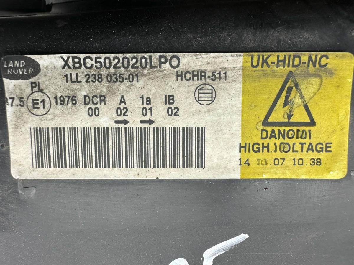 Фара левая Land-Rover Range Rover, 2007 г., OEM XBC502020, арт. 138917, фото 15