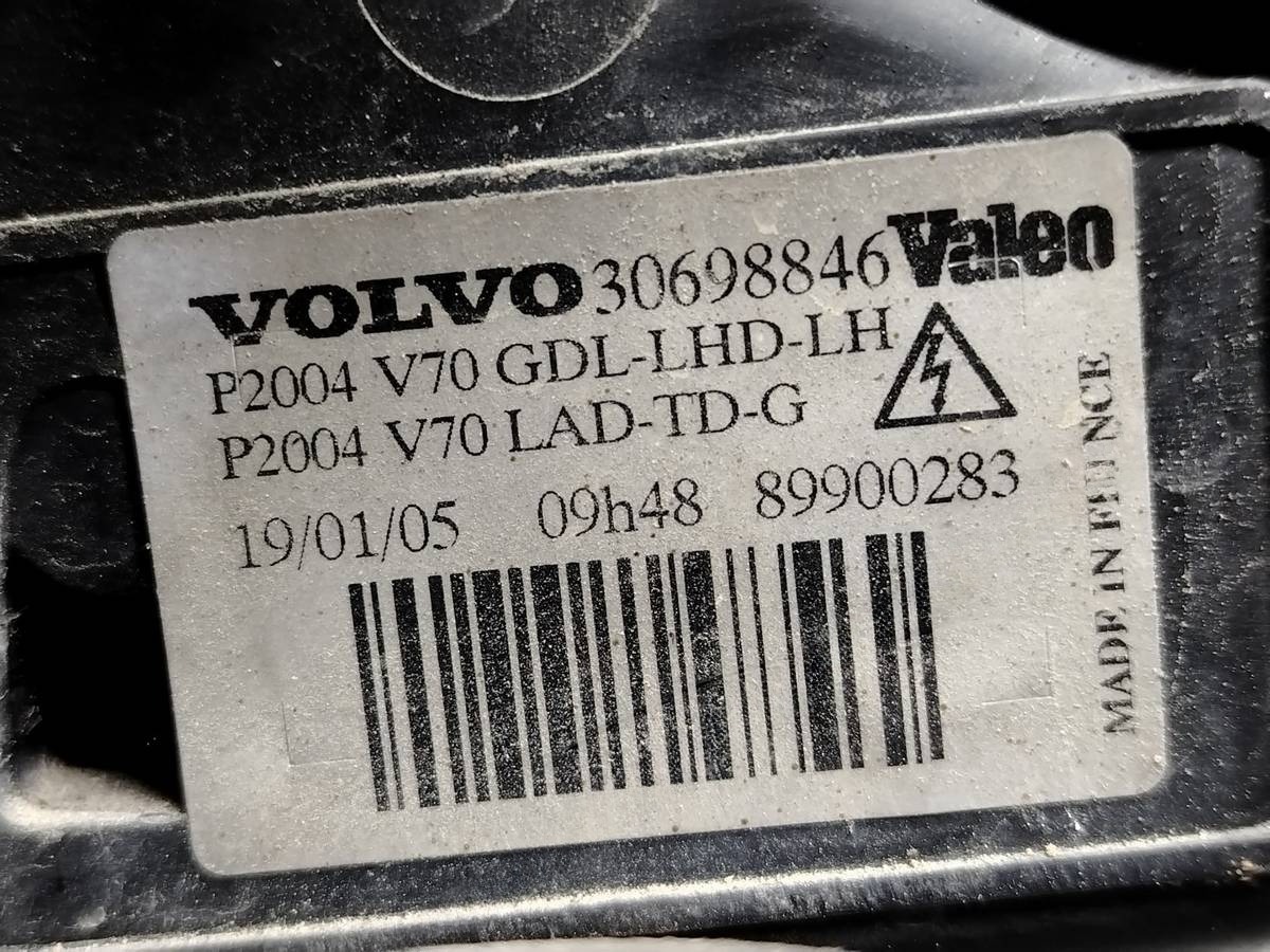 Фара левая Volvo S60, 2004 г., OEM 30698846, арт. 173324, фото 8