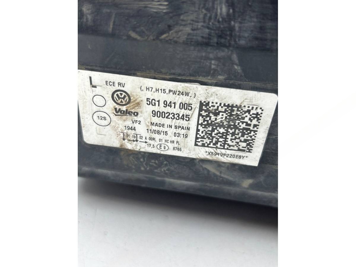 Фара левая Volkswagen Golf, 2015 г., OEM 5G1941005, арт. 30706, фото 7