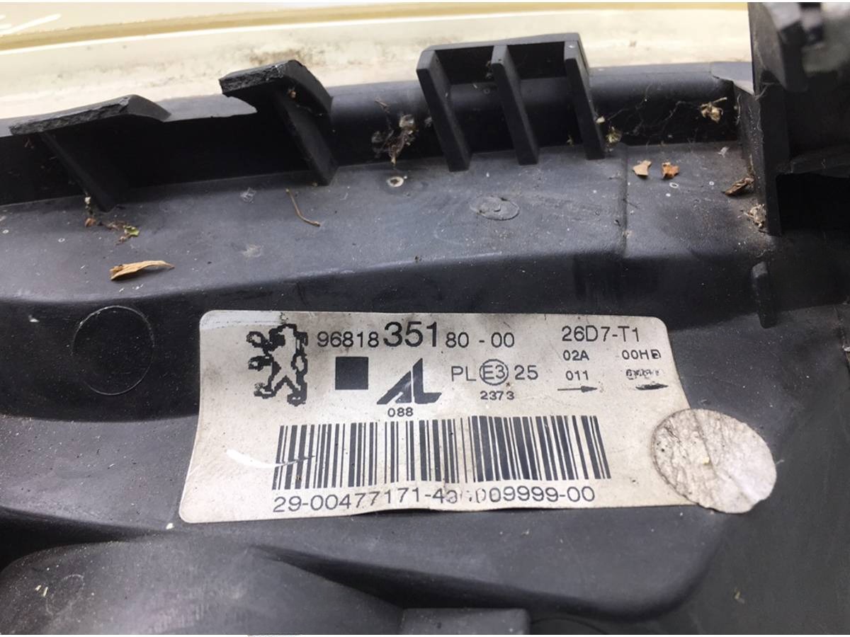 Фара левая Peugeot 307, 2007 г., OEM 968183518000, арт. 449374, фото 7