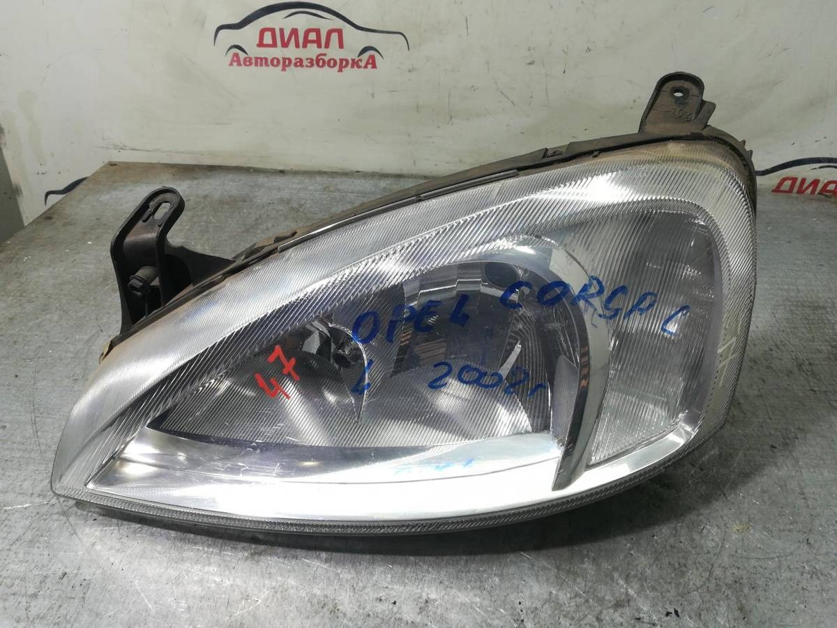 Фара левая Opel Corsa, 2002 г., OEM 09115047, арт. 9724