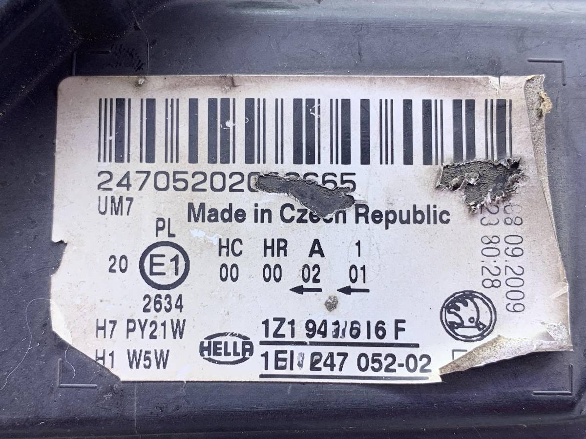 Новое Skoda Octavia, 2011 г., OEM 1Z1941016F, арт. 63740, фото 11