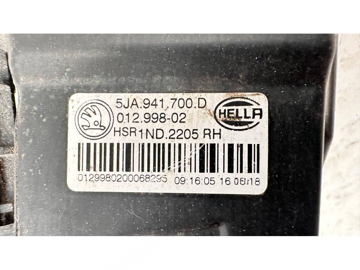 Новое Skoda Rapid, 2012 г., OEM 5JA941700D, арт. B125634, фото 7