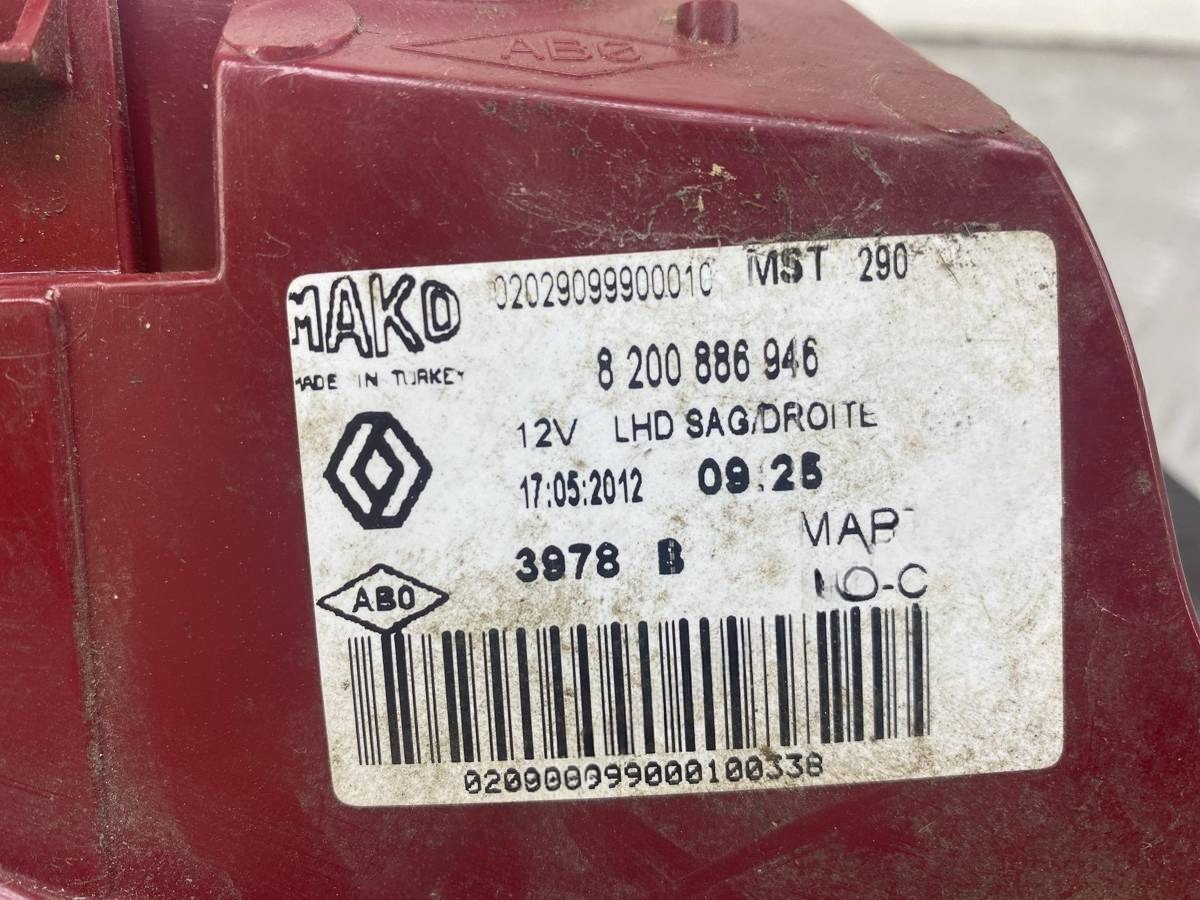 Новое Renault Clio, 2012 г., OEM 8200886946, арт. 63799, фото 6