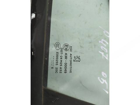 Форточка передняя левая Peugeot 407, 2005 г., арт. 10302856, фото 2