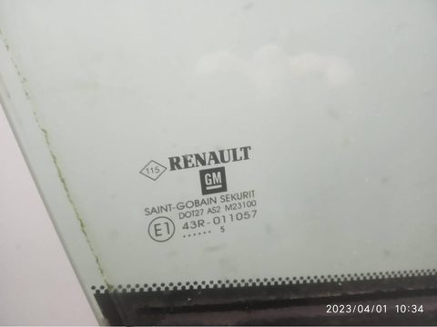 Форточка передняя правая Renault Trafic c, 2014 г., арт. 54248423, фото 2