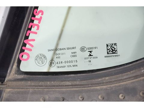 Форточка задняя левая Alfa Romeo Stelvio 949, 2016 г., OEM 50552741, арт. 102564, фото 5
