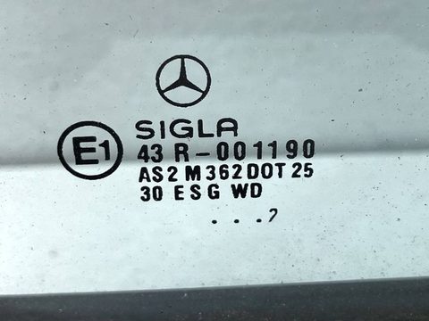 Форточка задняя левая Mercedes E W210, 2002 г., OEM A2107351109, арт. 20391, фото 2