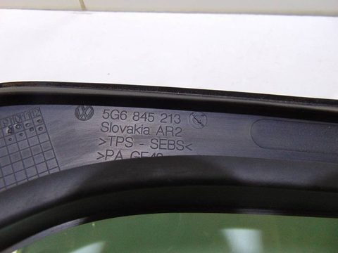Форточка задняя левая Volkswagen Golf, 2012 г., OEM 5G6845213B, арт. 32260, фото 13