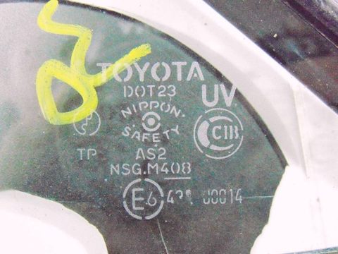 Форточка задняя левая Toyota Camry XV30, 2001 г., OEM 6812433010, арт. 57276, фото 9