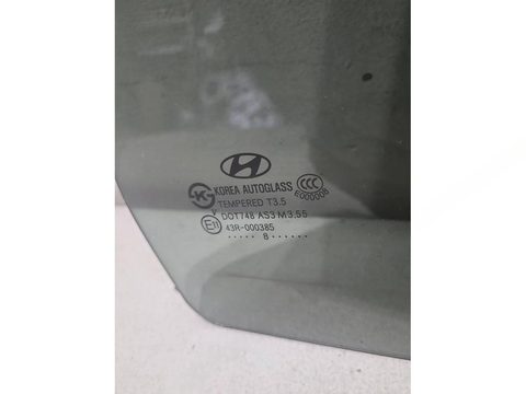 Форточка задняя правая Hyundai Santa Fe, 2008 г., арт. 004330, фото 2