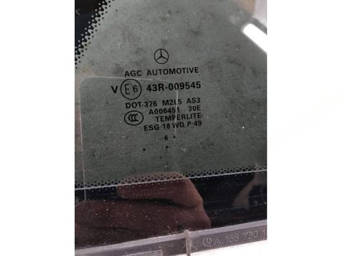 Форточка задняя правая Mercedes GLE W166, 2017 г., OEM A1667301455, арт. 13495, фото 2