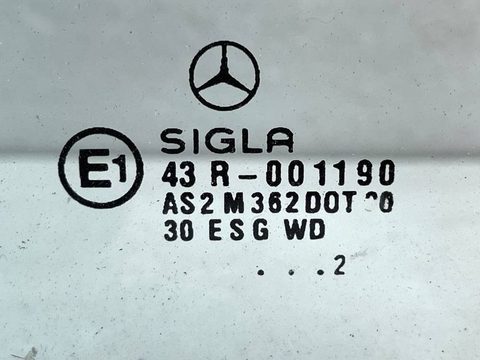 Форточка задняя правая Mercedes E W210, 2002 г., OEM A2107351209, арт. 19887, фото 2