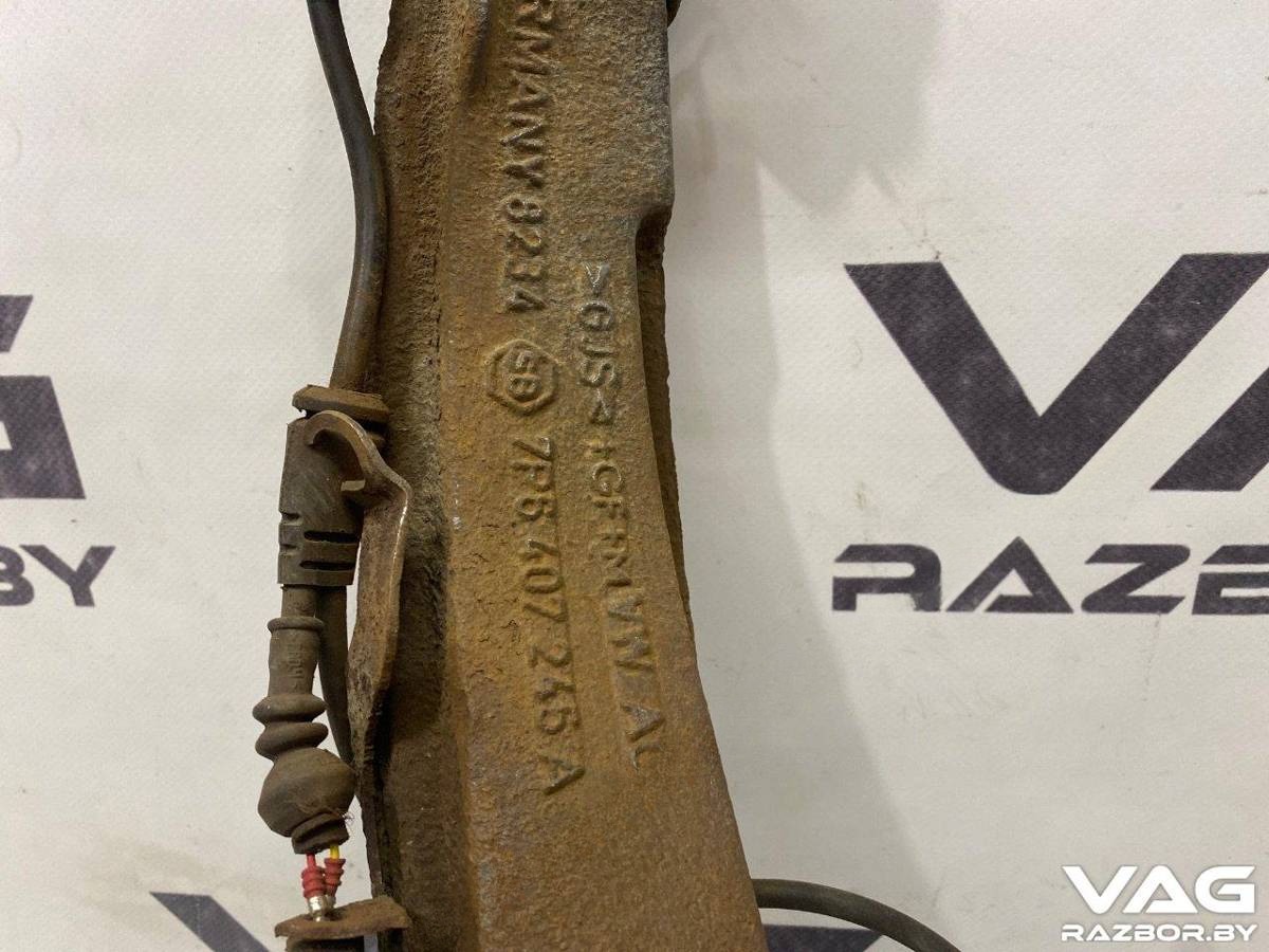 Поворотный кулак левый Porsche Cayenne, 2011 г., OEM 7P6407245A, арт. BVR143-1400_4, фото 2