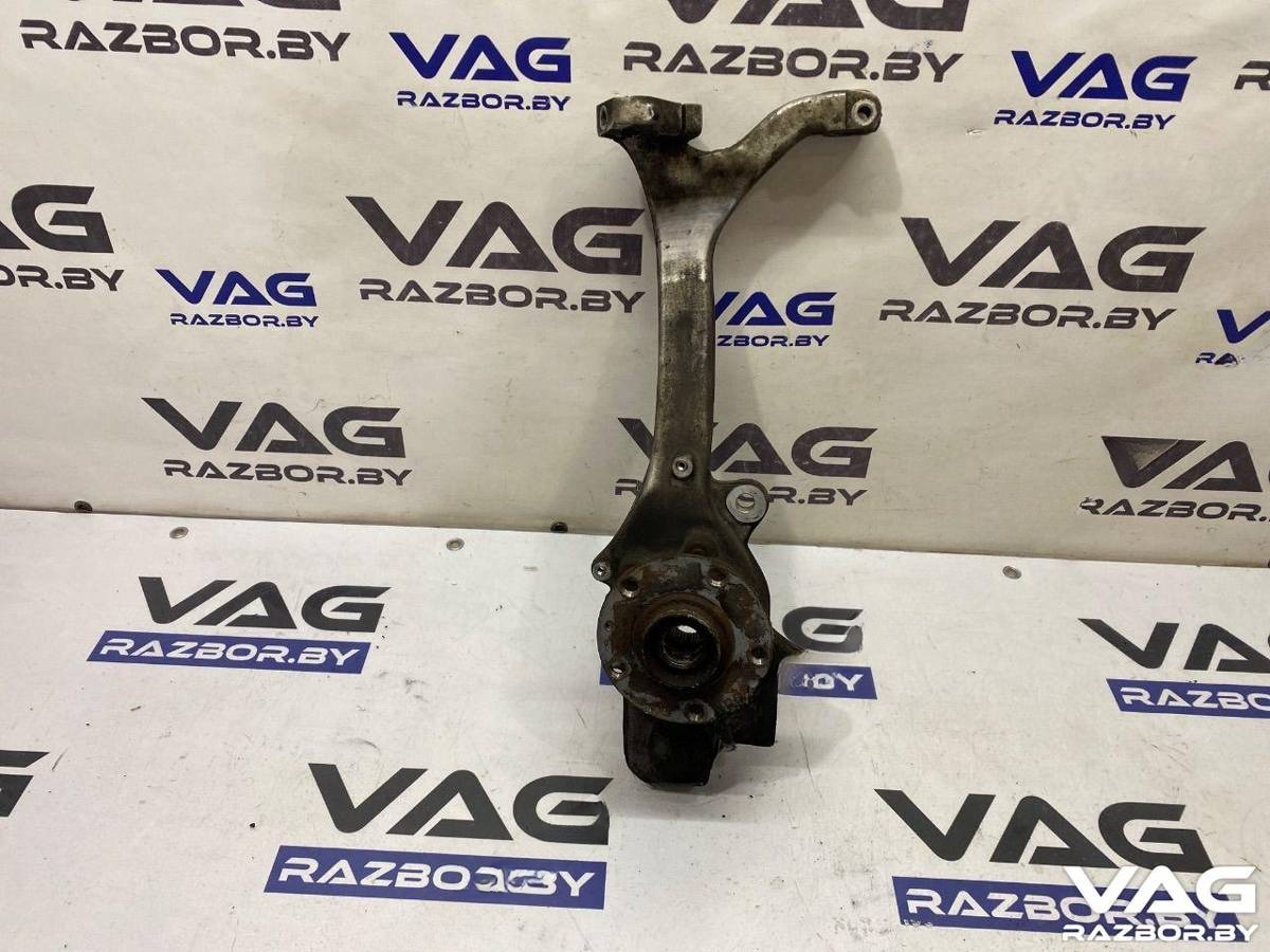 Поворотный кулак левый Audi A8 D3, 2007 г., OEM 4E0407257M, арт. BVR170-111