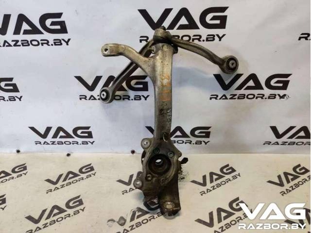 Поворотный кулак левый Audi A8 D3, 2008 г., OEM 4E0407257M, арт. BVR8-342