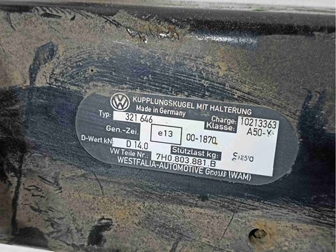 Прицепное устройство (фаркоп) Volkswagen Transporter, 2007 г., OEM 7H0803881B, арт. 019624, фото 7
