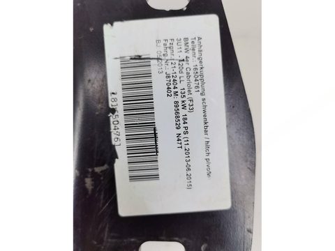 Прицепное устройство (фаркоп) BMW 4 F32/F33/GT F36, 2015 г., OEM 6799605, арт. 15950_1, фото 5