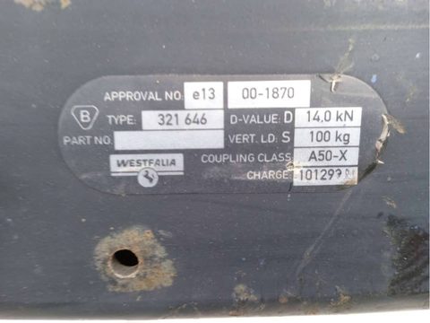 Прицепное устройство (фаркоп) Volkswagen Multivan, 2007 г., арт. 86538942